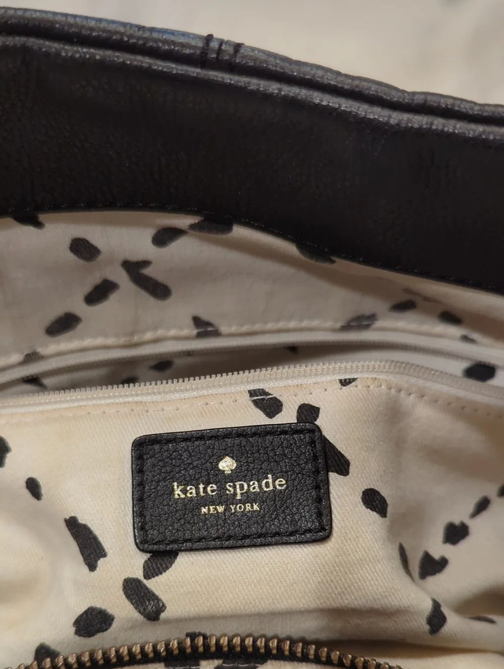 Kate Spade Baxter Street Stevie Bag In Black Leather